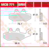 TRW Plaquettes de frein MCB771 Allround organique