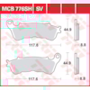 TRW Plaquettes de frein MCB776SV Sinter street