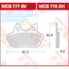 TRW Plaquettes de frein MCB777SV Sinter street