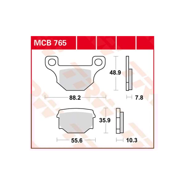 TRW Plaquettes de frein MCB765 Allround organique
