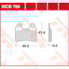 TRW Brake pads MCB766 Allround organic