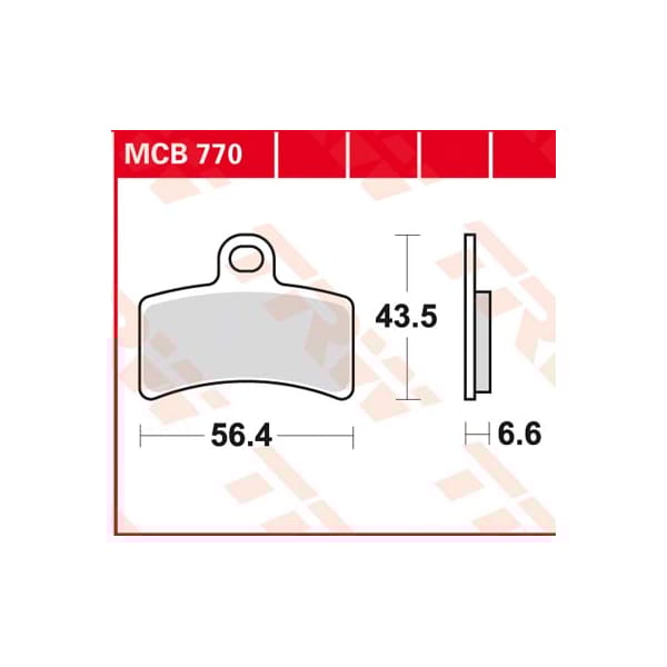 TRW Plaquettes de frein MCB770 Allround organique