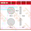 TRW Plaquettes de frein MCB91 Allround organique