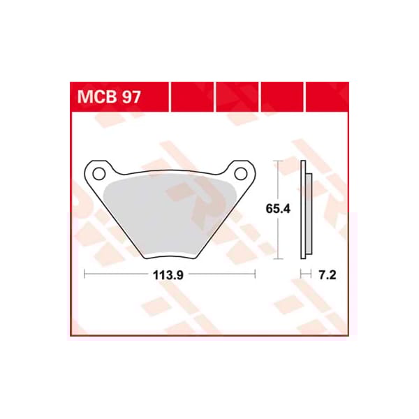 TRW Brake pads MCB97 Allround organic