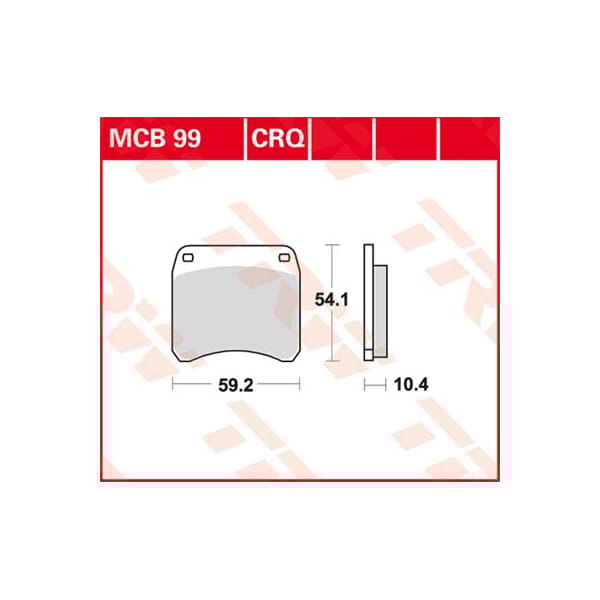 TRW Brake pads MCB99 Allround organic