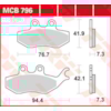 TRW Plaquettes de frein MCB796 Allround organique