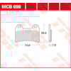 TRW Brake pads MCB698 Allround organic