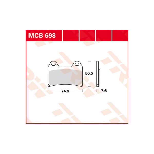 TRW Remblokken MCB698 Allround organisch