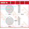 TRW Plaquettes de frein MCB70 Allround organique