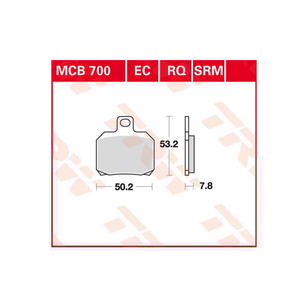 TRW Brake pads MCB700 Allround organic
