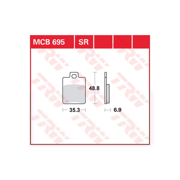 TRW Brake pads MCB695SR Sinter road