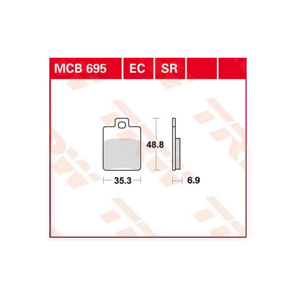 TRW Plaquettes de frein MCB695 Allround organique