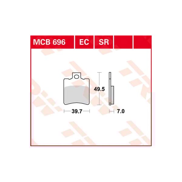 TRW Plaquettes de frein MCB696 Allround organique