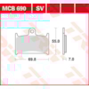 TRW Plaquettes de frein MCB690 Allround organique