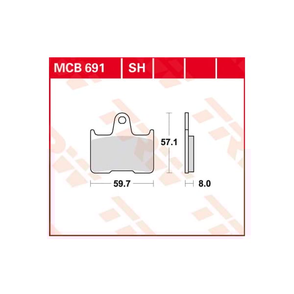 TRW Brake pads MCB691SH Sinter street