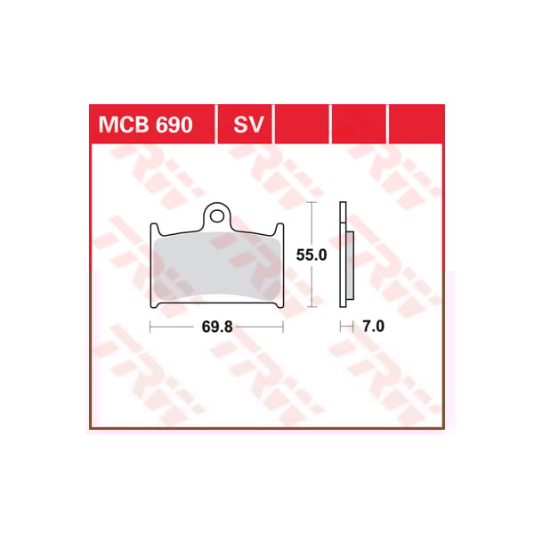 TRW Brake pads MCB690SV Sinter street