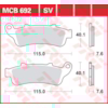 TRW Plaquettes de frein MCB692SV Sinter street