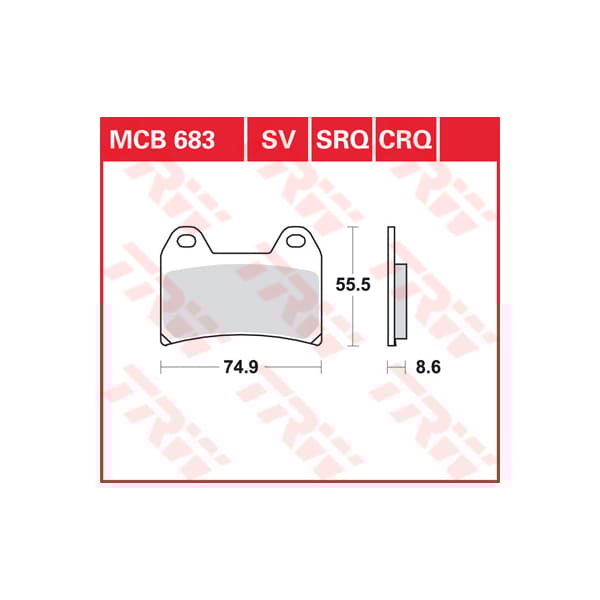 TRW Brake pads MCB683CRQ Hyper carbon