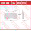 TRW Plaquettes de frein MCB683CRQ Hyper carbon