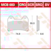 TRW Plaquettes de frein MCB683SV Sinter street