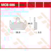 TRW Plaquettes de frein MCB686 Allround organique