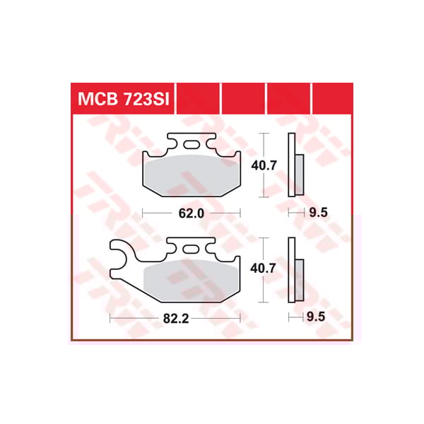 TRW Brake pads MCB723SI Sinter offroad