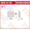 TRW Plaquettes de frein MCB721SV Sinter street