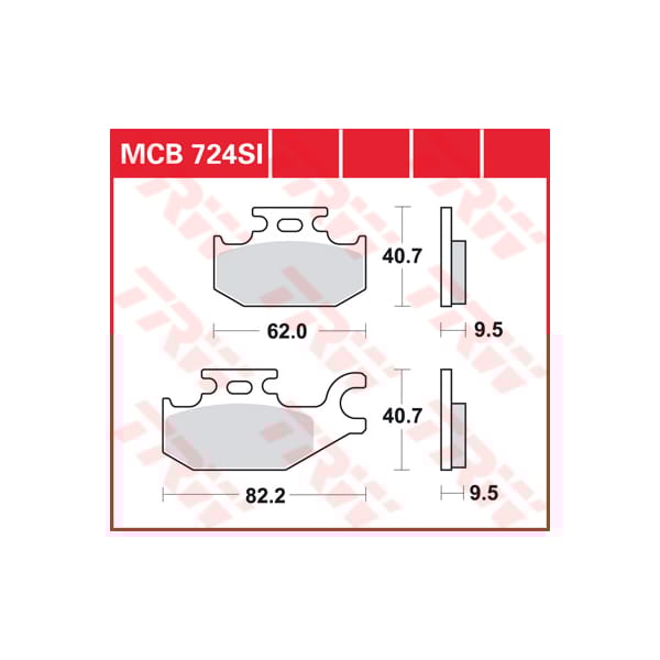 TRW Brake pads MCB724SI Sinter offroad