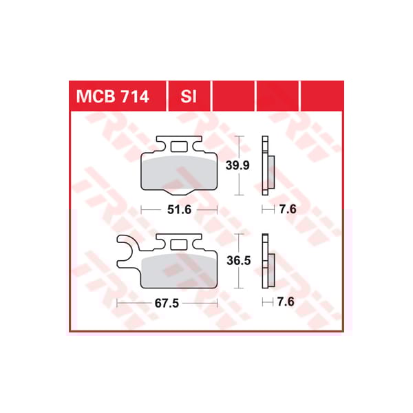 TRW Brake pads MCB714SI Sinter offroad