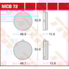 TRW Plaquettes de frein MCB72 Allround organique