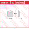 TRW Plaquettes de frein MCB721CRQ Hyper carbon