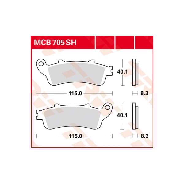 TRW Plaquettes de frein MCB705SH Sinter street