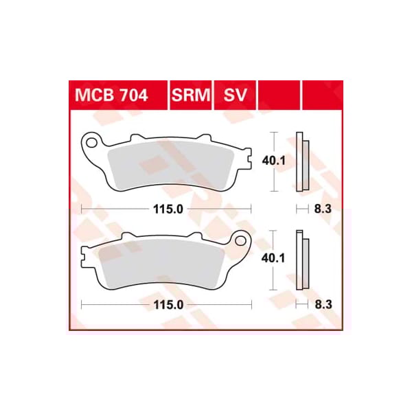 TRW Remblokken MCB704 Allround organisch