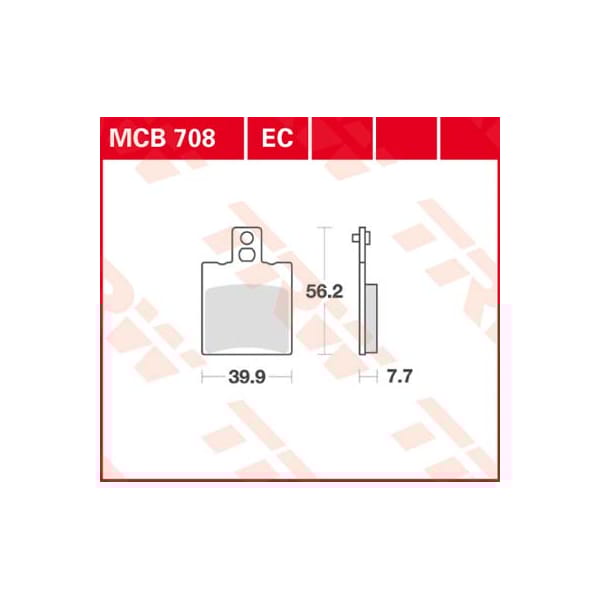 TRW Brake pads MCB708 Allround organic