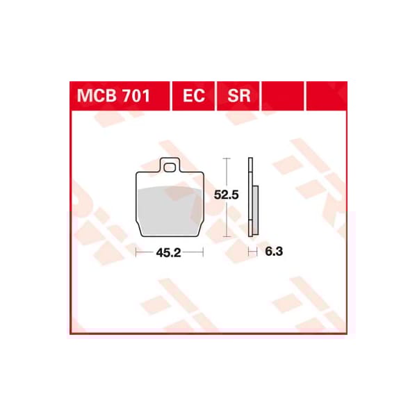 TRW Brake pads MCB701 Allround organic