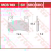 TRW Plaquettes de frein MCB703SRQ