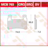 TRW Plaquettes de frein MCB703SV Sinter street