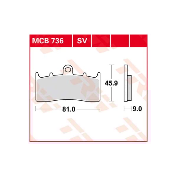 TRW Brake pads MCB736 Allround organic