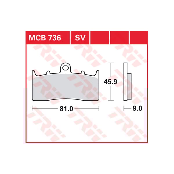 TRW Plaquettes de frein MCB736SV Sinter street
