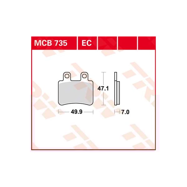 TRW Brake pads MCB735 Allround organic