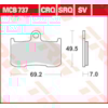TRW Plaquettes de frein MCB737SV Sinter street