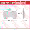 TRW Plaquettes de frein MCB737CRQ Hyper carbon
