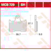 TRW Plaquettes de frein MCB729SH Sinter street