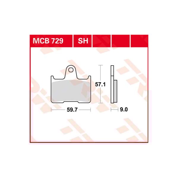TRW Plaquettes de frein MCB729SH Sinter street