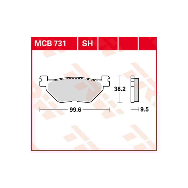 TRW Brake pads MCB731SH Sinter street