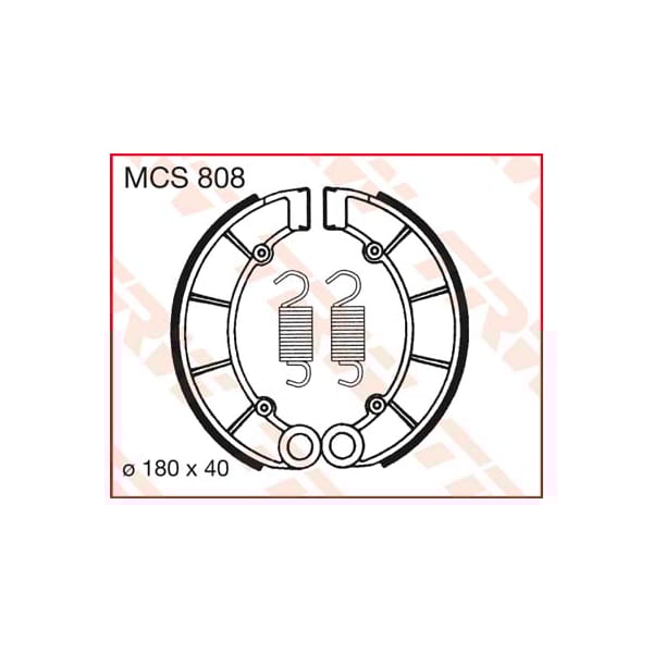TRW Brake shoes MCS808