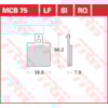TRW Plaquettes de frein MCB75RQ Carbon