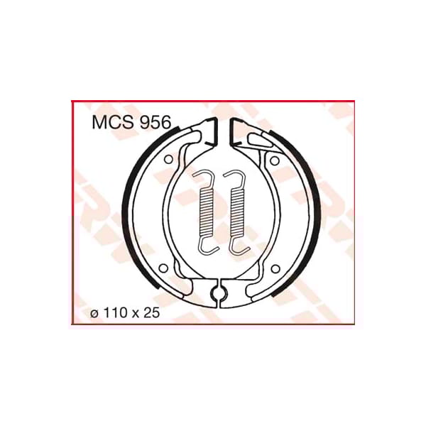 TRW Brake shoes MCS956