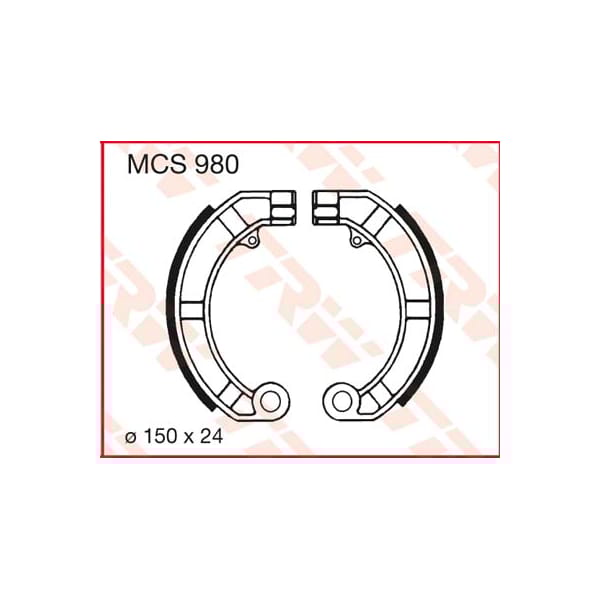 TRW Brake shoes MCS980