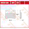 TRW Plaquettes de frein MCB530SV Sinter street